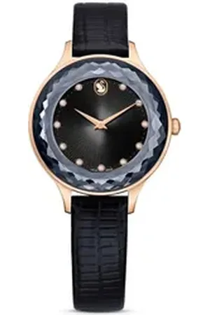 Swarovski Quarzuhr OCTEA NOVA 5650033, Armbanduhr, Damenuhr, -Kristalle, Swiss Made schwarz