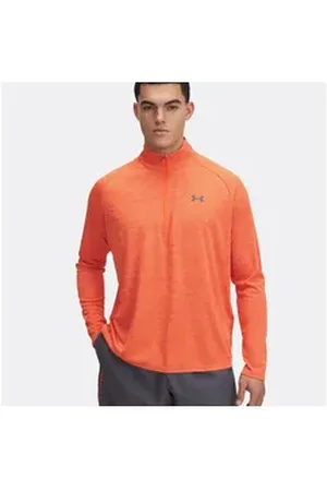 Under Armour ® Longsleeve Ua Tech Textured 1/2 Zip-Org orange L