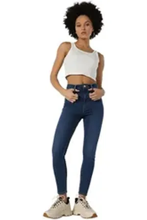 Colins Girlfriend-Jeans 760 Diana Super Slim Fit High Waist Skinny Leg Blue Jean Damenhose 24-28