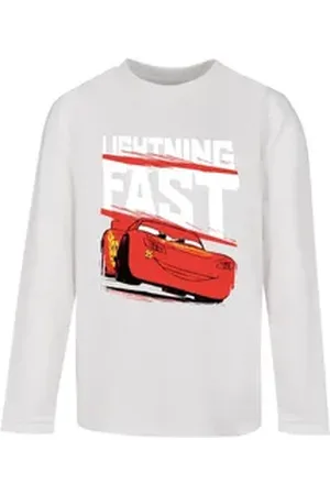 Absolute Cult Longsleeve Herren Kids Cars - Lightning Fast Longsleeve (1-tlg) weiß 110/116