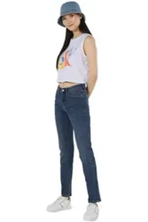 Colins Girlfriend-Jeans Damenjeanshose mit mittlerer Taille schmalem Schnitt und geradem Bein 26-30