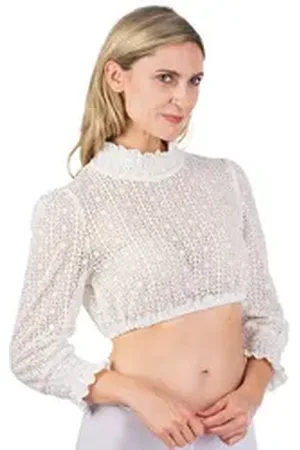 BERWIN & WOLFF Dirndlbluse Dirndlbluse - RAVENA - ecru 42