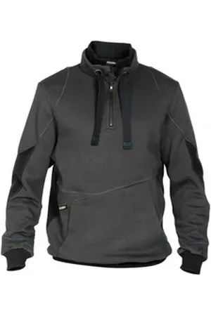 Dassy Rundhalspullover Stellar grau|schwarz 4XL