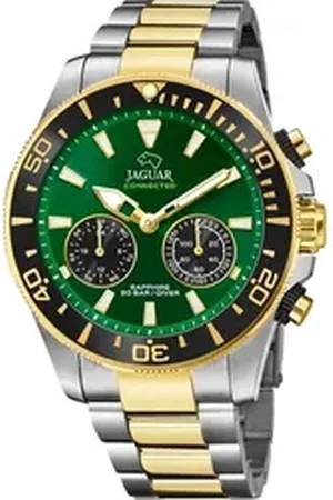 Jaguar Chronograph Connected J889/3, Armbanduhr, Quarzuhr, Herrenuhr, Saphirglas, Stoppfunktion, Swiss Made silberfarben