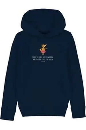 Mr. & Mrs. Panda Hoodie Fuchs Ballerina 5-6 Jahre (110/116) - French Navy - Geschenk, Jungen (1-tlg) blau 5-6 Jahre (110/116)