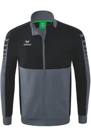 Erima Trainingsjacke Six Wings Worker Jacke grau|schwarz S