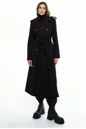 RICANO Trenchcoat Simona Made in Italy schwarz L