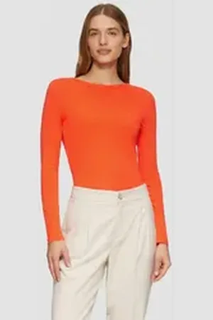 QS by s.Oliver Langarmshirt Longsleeve mit Rippstruktur 42