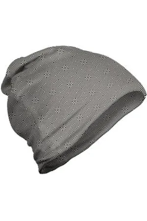 Abakuhaus Beanie Wandern im Freien Modern Optische Elemente Striped beige|grau