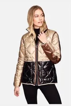 New Canadian Steppjacke mit abnehmbarem Innenkragen beige 36
