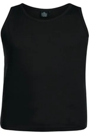 Ahorn Tanktop in schlichtem Design schwarz 8XL