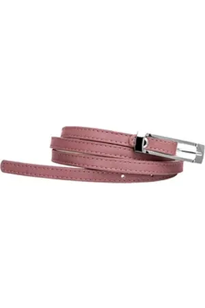 CASPAR Taillengürtel GU296 schmaler Damen Ledergürtel rosa 95 für Körperumfang 94-98 cm