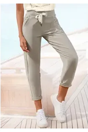 ELBSAND Sweathose Brinja mit Taschen und breiten Kordeln, Jogginghose, lässige Passform braun L (40)