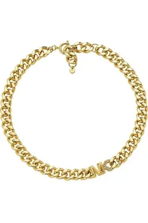 Michael Kors Collier Damen-Kette Metall Zirkonia goldfarben