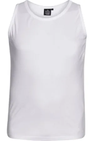 Ahorn Tanktop in schlichtem Design weiß 7XL