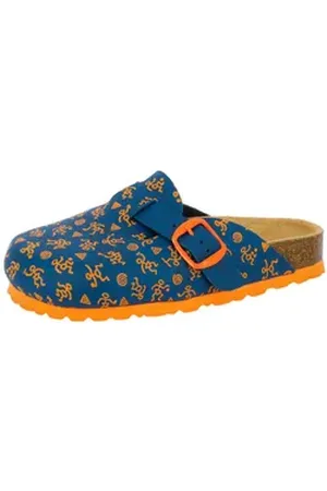 LICO Pantolette Bioline Clog Kids 39 Pantolette blau|orange 39 EU