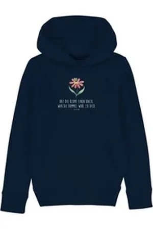Mr. & Mrs. Panda Hoodie Hummel Blume 5-6 Jahre (110/116) - French Navy - Geschenk, Jungen Kle (1-tlg) blau 5-6 Jahre (110/116)