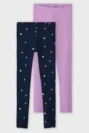 NAME IT Leggings NKFVIVIAN 2P AOP LEGGING (Set, 2-tlg) bunt 122/128