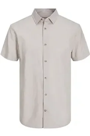 JACK & JONES Kurzarmhemd grau M