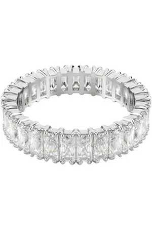 Swarovski Fingerring Schmuck Geschenk Matrix Ring, 5648286, 5648914, 5714332, mit ® Zirkonia (synth) silberfarben 50