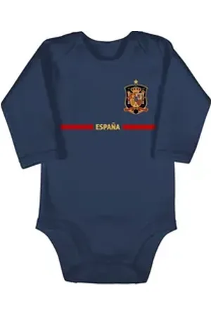 Shirtracer Shirtbody Spanisches Trikot Wappen, España mit Stolz, Spanien Fan-Motiv 2024 Fussball EM Fanartikel Baby blau 12/18 Monate