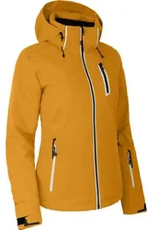 Bergson Skijacke NICE Damen Skijacke, wattiert, 20000 mm Wassersäule, Normalgrößen, gold normal | 40