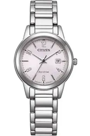Citizen Solaruhr FE1241-71Z, Armbanduhr, Damenuhr, Edelstahlarmband, Datum silberfarben