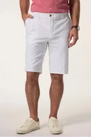 Boston Park Bermudas Leinenmix-Bermuda Regular Fit Dehnbund weiß 60