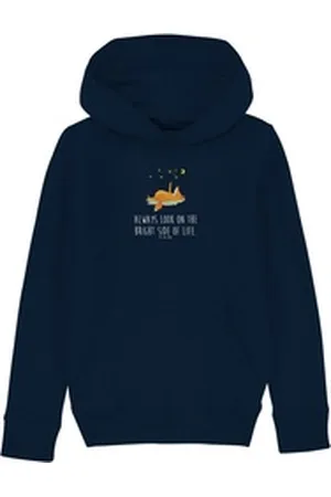 Mr. & Mrs. Panda Hoodie Fuchs Sterne 12-14 Jahre (152/164) - French Navy - Geschenk, Jungen O (1-tlg) blau 12-14 Jahre (152/164)