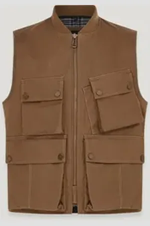 Belstaff Motorradweste Windermere Motorrad Weste beige M