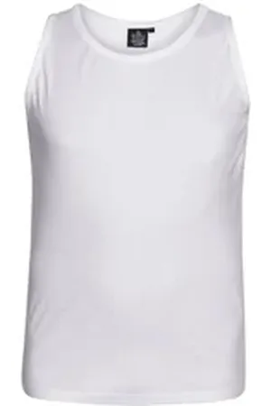 Ahorn Tanktop in schlichtem Design weiß 5XL