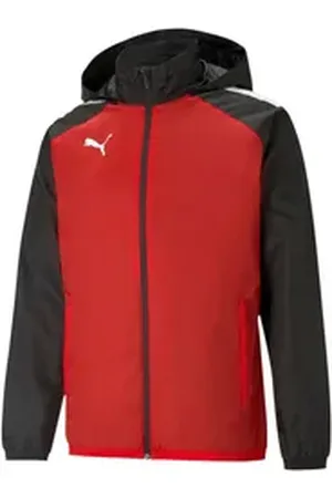 PUMA Regenjacke Kinder Allweterjacke teamLIGA All Weather Jkt Jr 657246 rot 164
