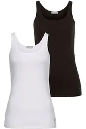 Tamaris Tanktop (2er-Pack) schwarz 36