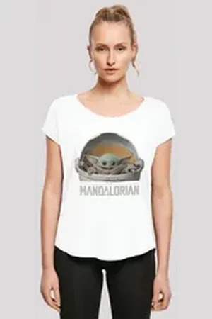 F4NT4STIC T-Shirt Star Wars The Mandalorian Baby Yoda Print weiß 4XL