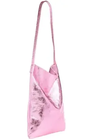 CASPAR Schultertasche Mittelgroßer Leder Shopper Damen Tasche - CLASSIC LINE - Modell No.822, Casual, leicht & unempfindlich - 100% Echtleder - Handmade in Italy