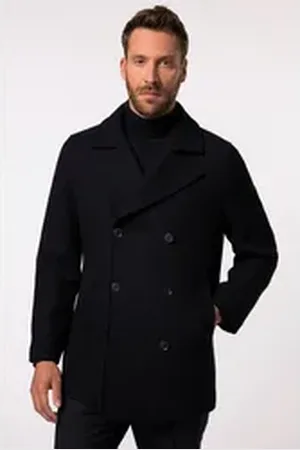 JP 1880 Funktionsjacke JP 1880 Caban Woll-Mix doppelreihig bis 8 XL blau|schwarz 4XL