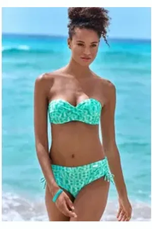 ELBSAND Bikini-Hose Letra mit tollem Wording grün 44