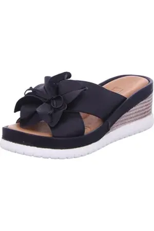Artiker Keilpantolette echtes Leder schwarz 38 EU