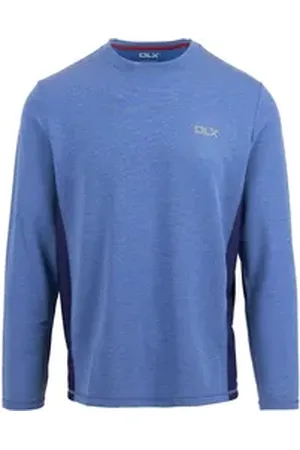 DLX Rundhalspullover Charlie Top blau S