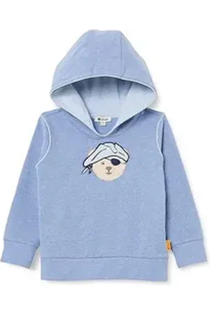 Steiff Hoodie Pullover Pulli Sweatshirt Bär Gr. 128 blau