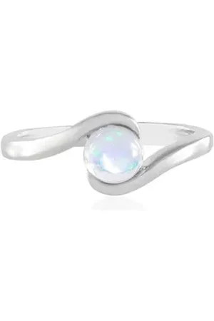Cavill Silberring Äthiopischer Welo Opal Silber Ring (1-tlg) beige|silberfarben 57