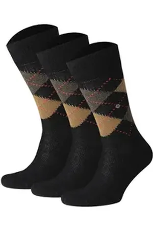 Burlington Kurzsocken Herren Socken 3er Pack Polyacryl Preston (Packung, 3er Pack) braun|bunt|schwarz