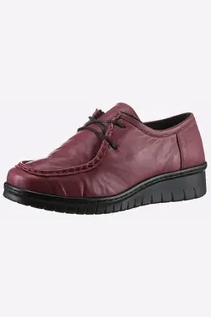 airsoft modern+ Schnürschuh Sneaker Flexible Laufsohle, Wechselfußbett rot 40 EU