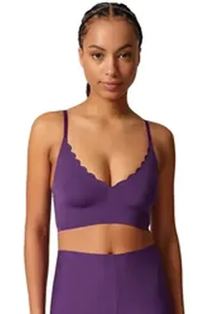 Skiny Bustier Damen Bustier mit herausnehmbare Pads Micro (Stück, 1-tlg) Unterbrustband lila 40