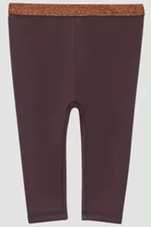 QS by s.Oliver Leggings Thermofleece-Leggins mit Glitzer-Elastikbund lila 68