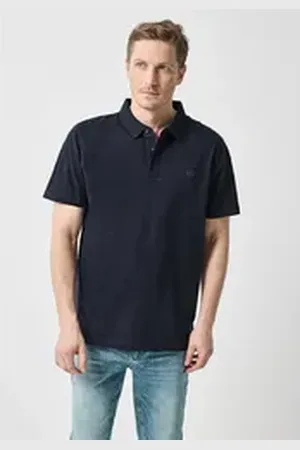 Street one MEN Poloshirt aus reiner Baumwolle blau M (40)