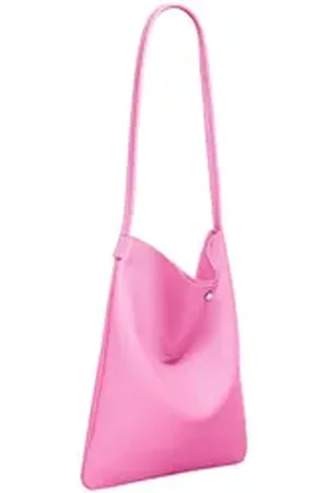 CASPAR Schultertasche Mittelgroßer Leder Shopper Damen Tasche - CLASSIC LINE - Modell No.822, Casual, leicht & unempfindlich - 100% Echtleder - Handmade in Italy rosa