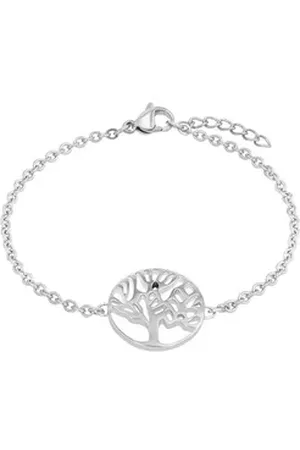 Amor Armband Armband für Damen, Edelstahl, Lebensbaum (Armband, 1-tlg) silberfarben