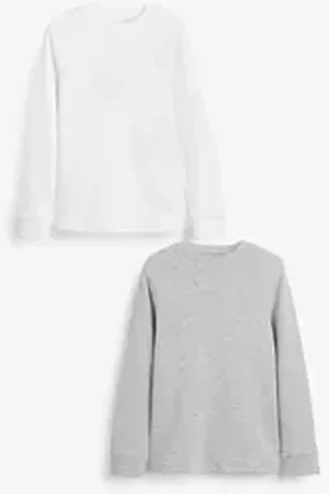 Next Thermounterhemd Langärmelige Thermoshirts im 2er-Pack (2-St) weiß 122-128 (7-8 J.)