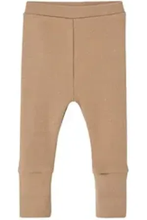 Vertbaudet Leggings Baby Leggings BASIC braun|rosa 68